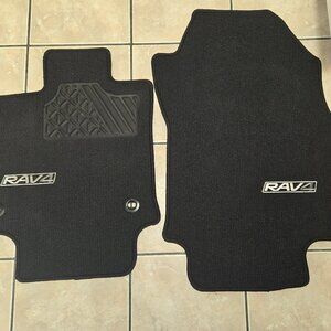 2019-2025 Toyota RAV4 OEM Black Carpet Mats, 1st Row (NWT)